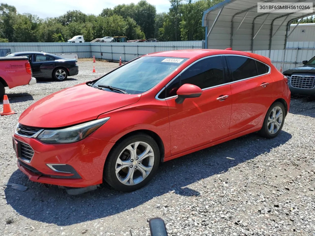 2017 Chevrolet Cruze Premier VIN: 3G1BF6SM8HS610266 Lot: 69830684