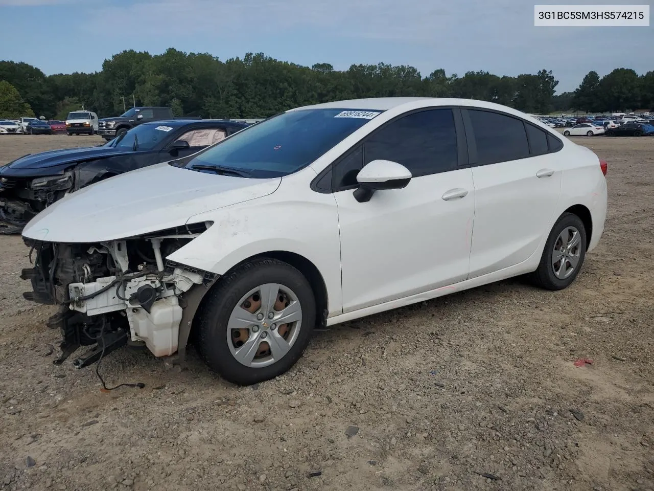 2017 Chevrolet Cruze Ls VIN: 3G1BC5SM3HS574215 Lot: 69916244