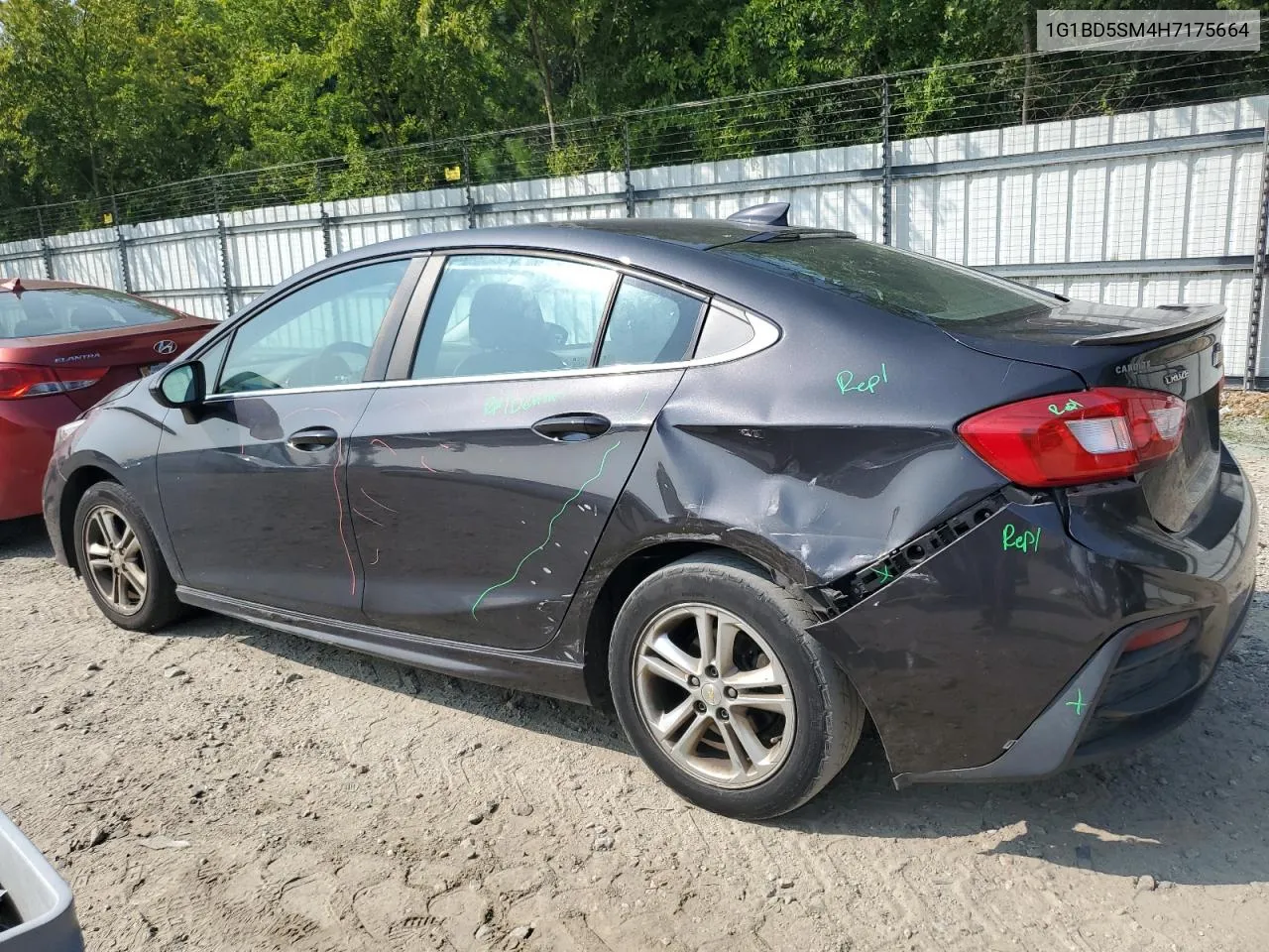 2017 Chevrolet Cruze Lt VIN: 1G1BD5SM4H7175664 Lot: 70498854