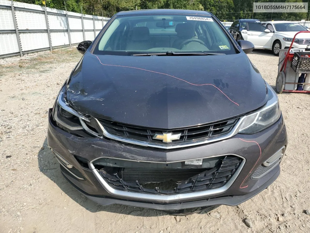 2017 Chevrolet Cruze Lt VIN: 1G1BD5SM4H7175664 Lot: 70498854