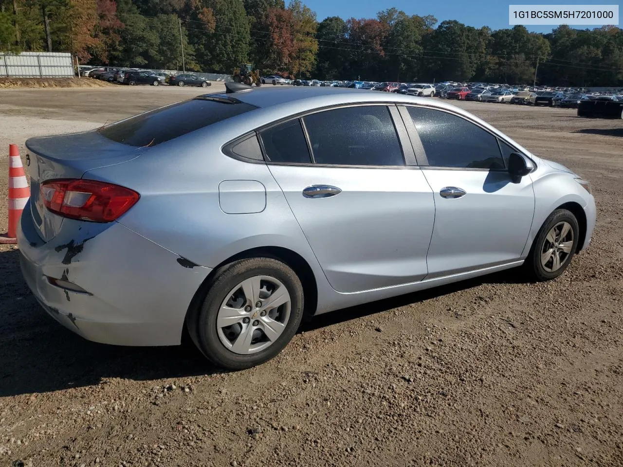 2017 Chevrolet Cruze Ls VIN: 1G1BC5SM5H7201000 Lot: 70695174