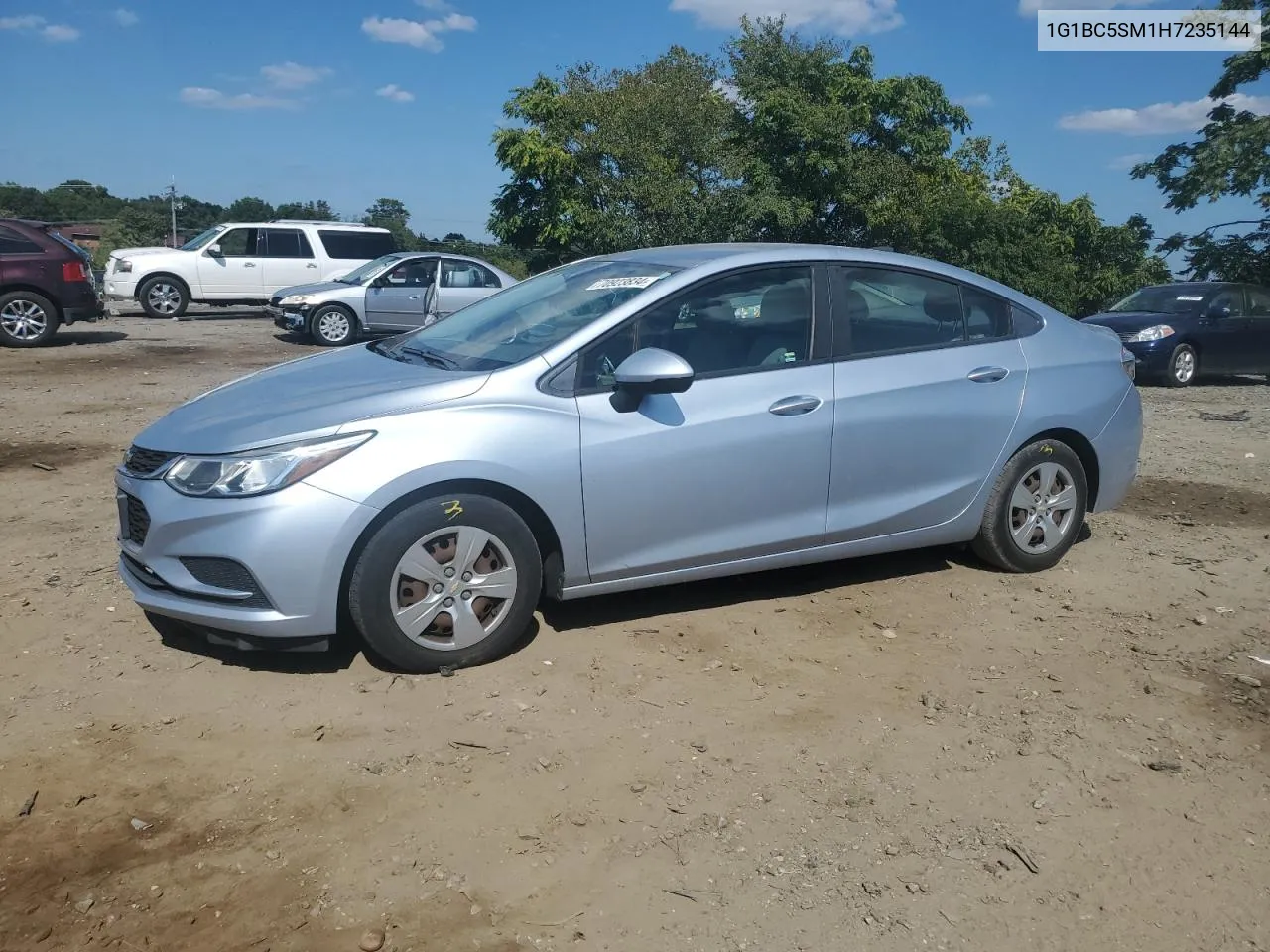 2017 Chevrolet Cruze Ls VIN: 1G1BC5SM1H7235144 Lot: 70923834