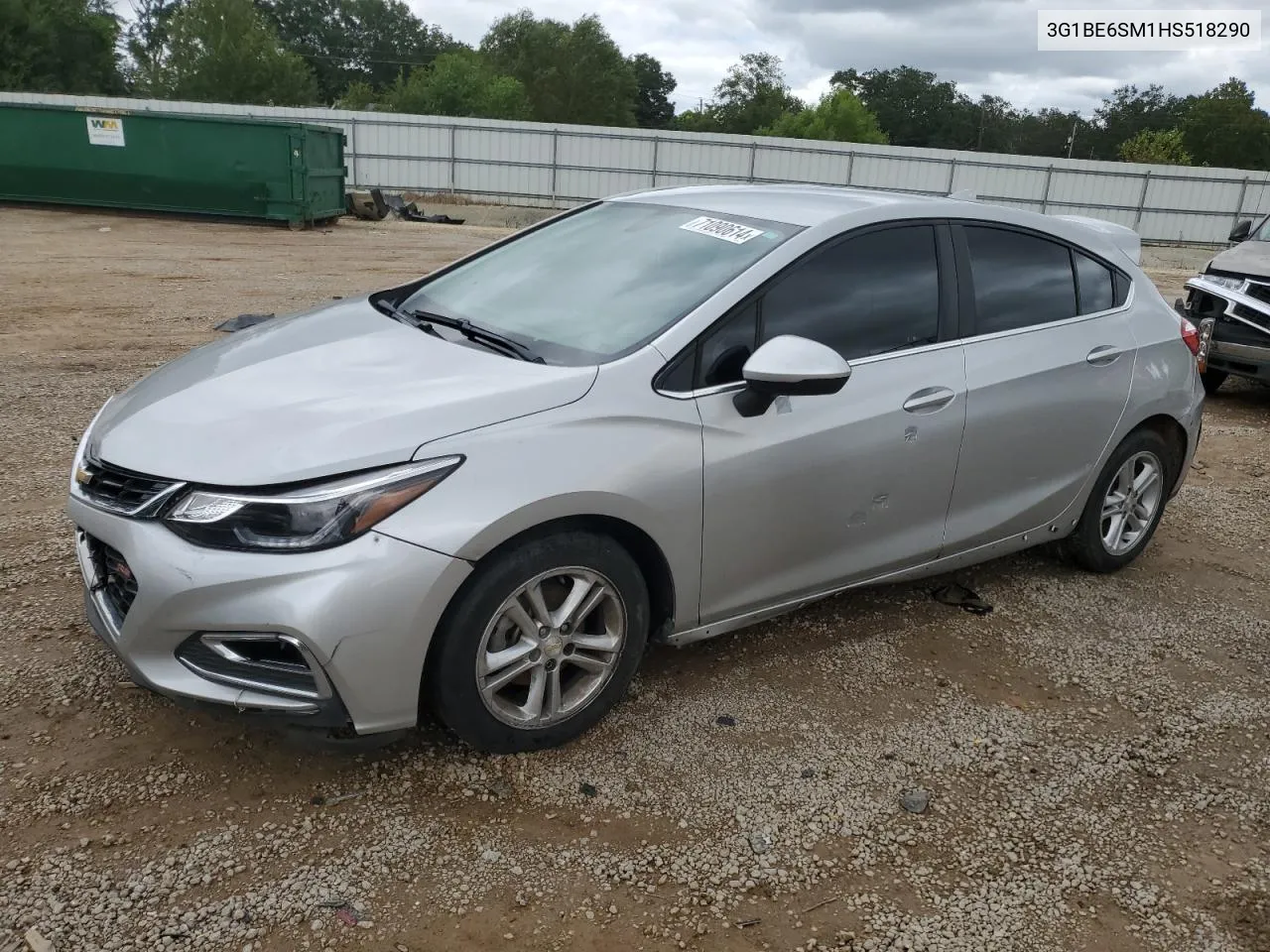 2017 Chevrolet Cruze Lt VIN: 3G1BE6SM1HS518290 Lot: 71090614