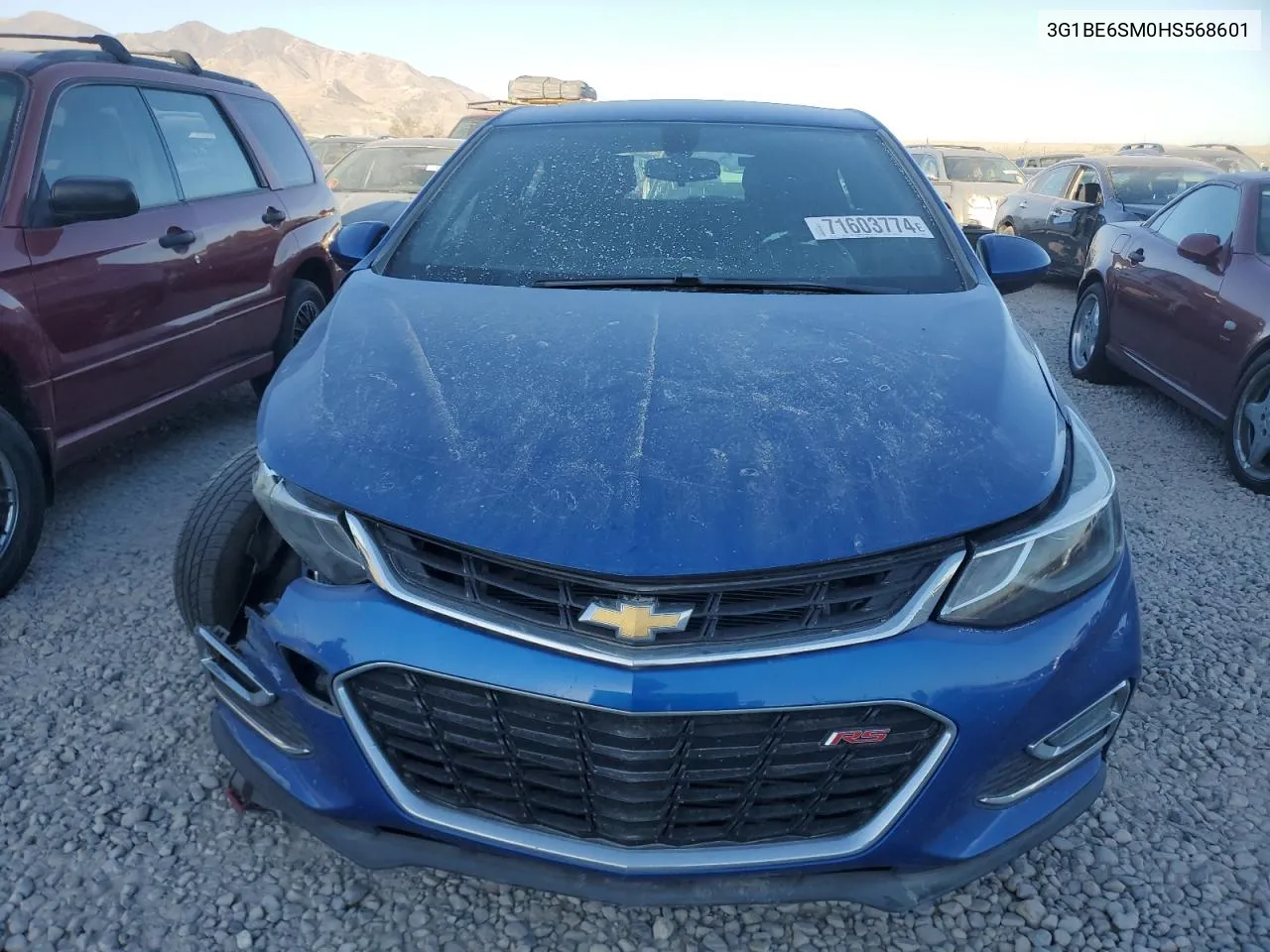 2017 Chevrolet Cruze Lt VIN: 3G1BE6SM0HS568601 Lot: 71603774