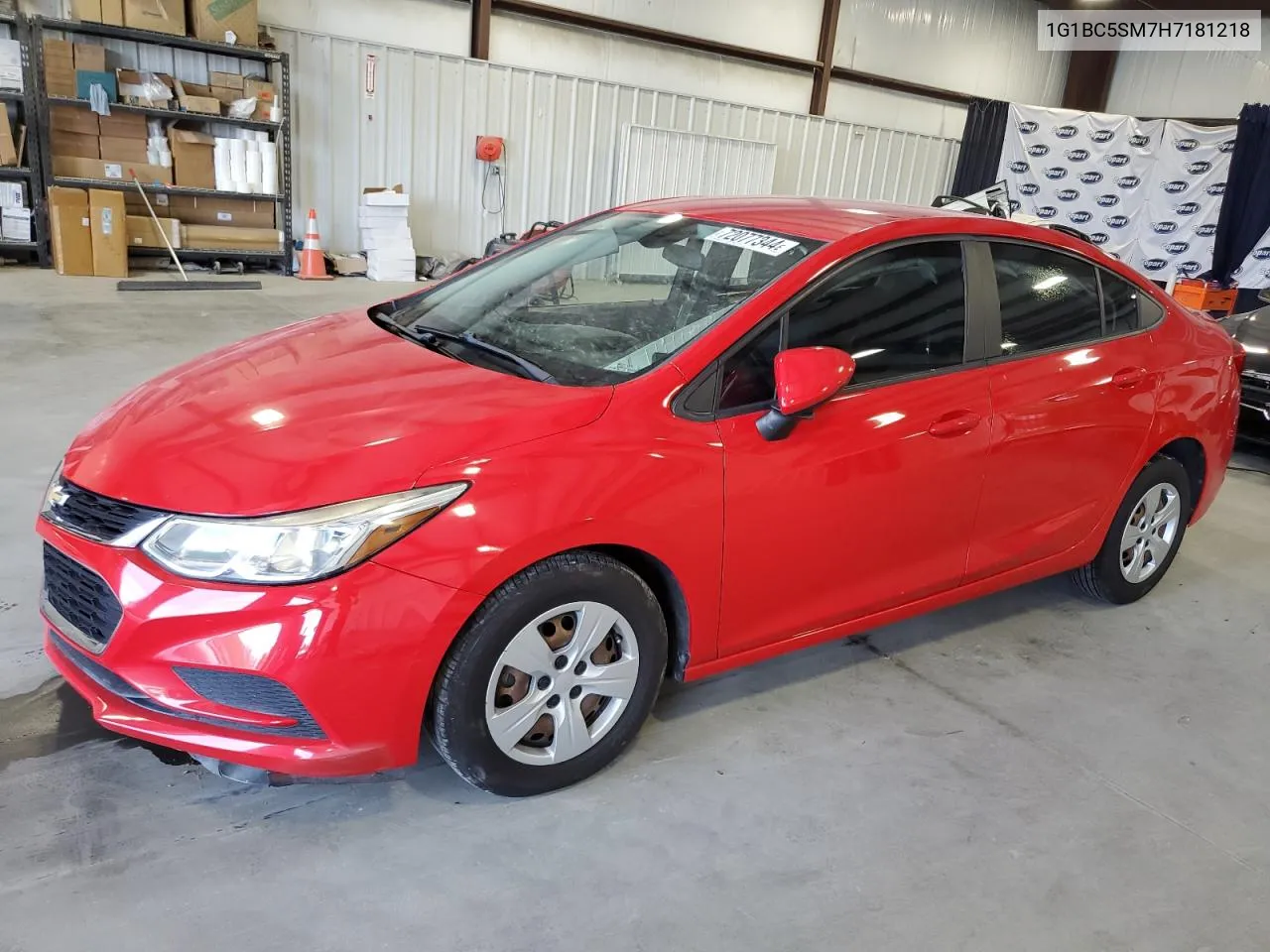 2017 Chevrolet Cruze Ls VIN: 1G1BC5SM7H7181218 Lot: 72077344