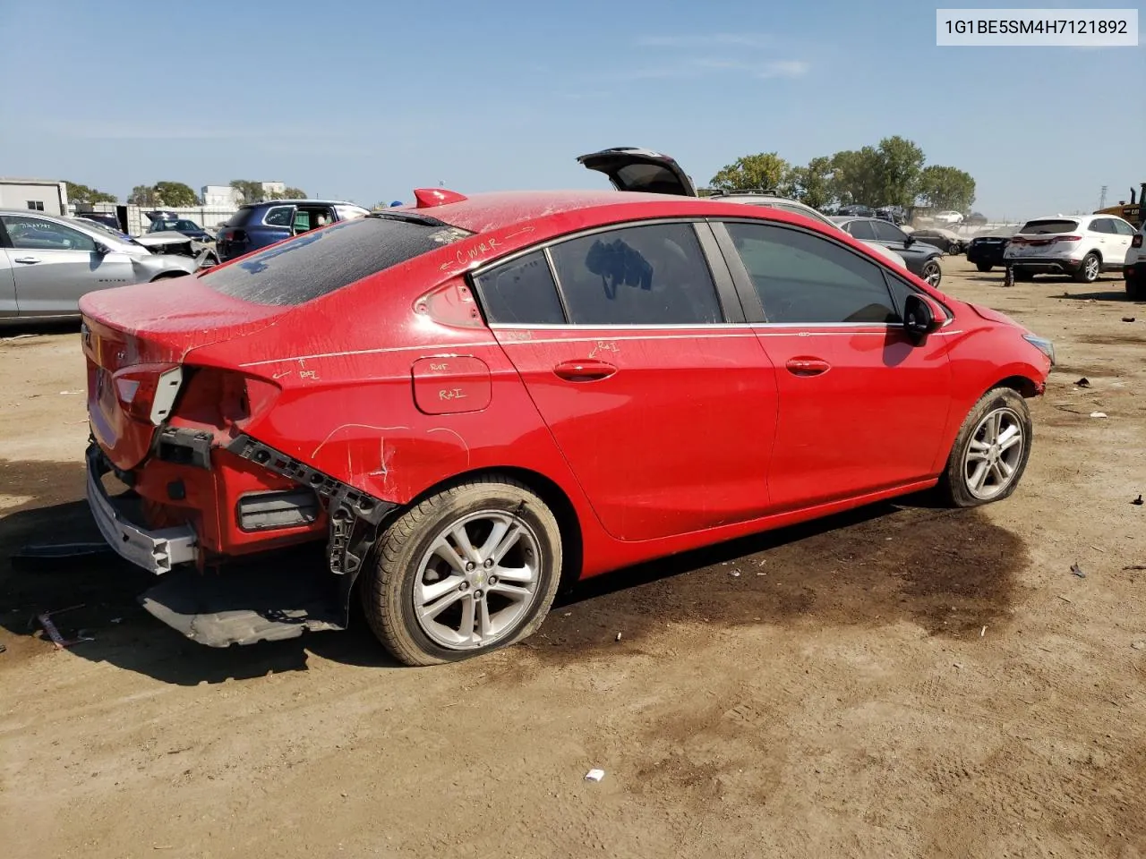 2017 Chevrolet Cruze Lt VIN: 1G1BE5SM4H7121892 Lot: 72090174