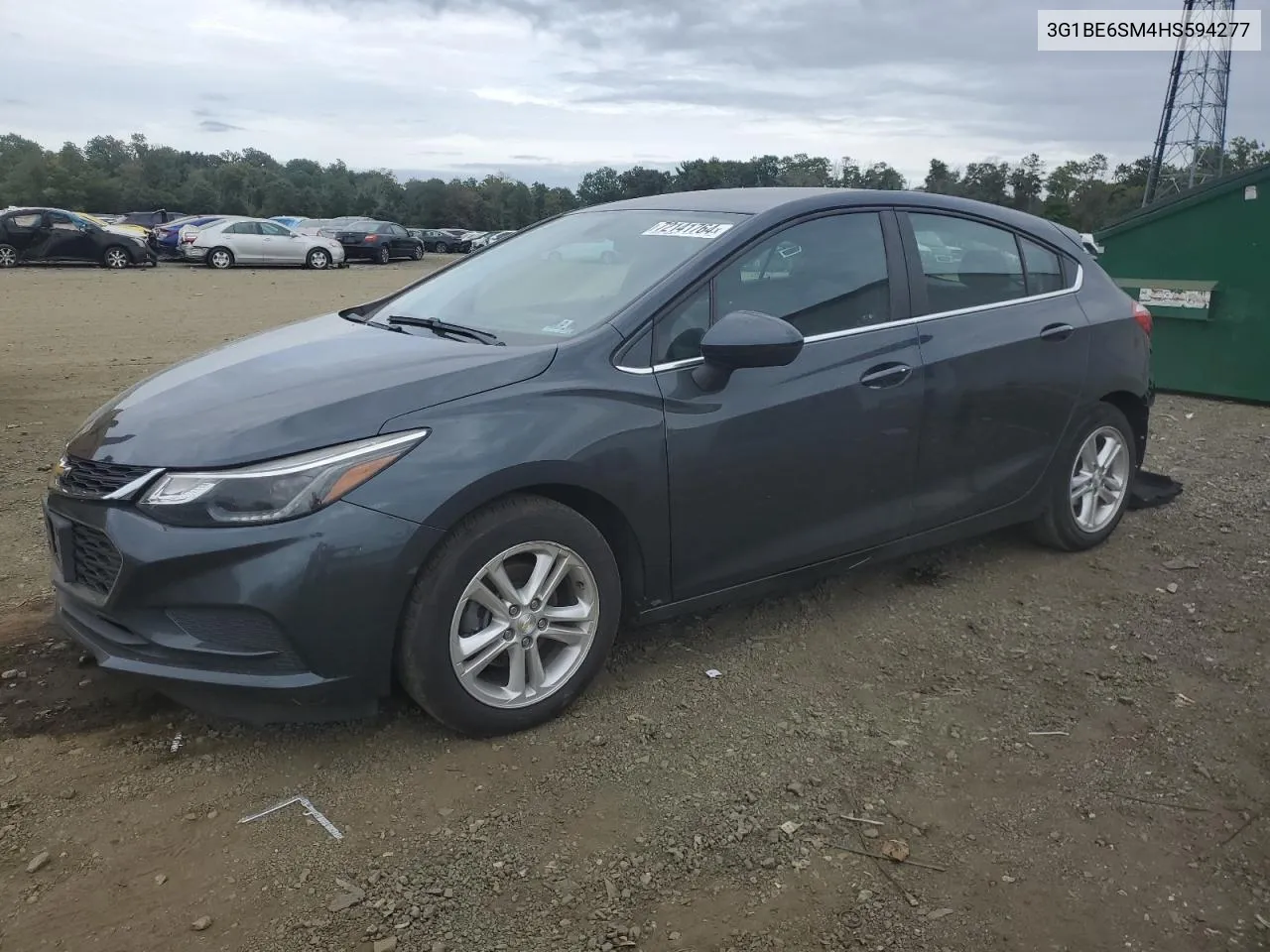 2017 Chevrolet Cruze Lt VIN: 3G1BE6SM4HS594277 Lot: 72141764