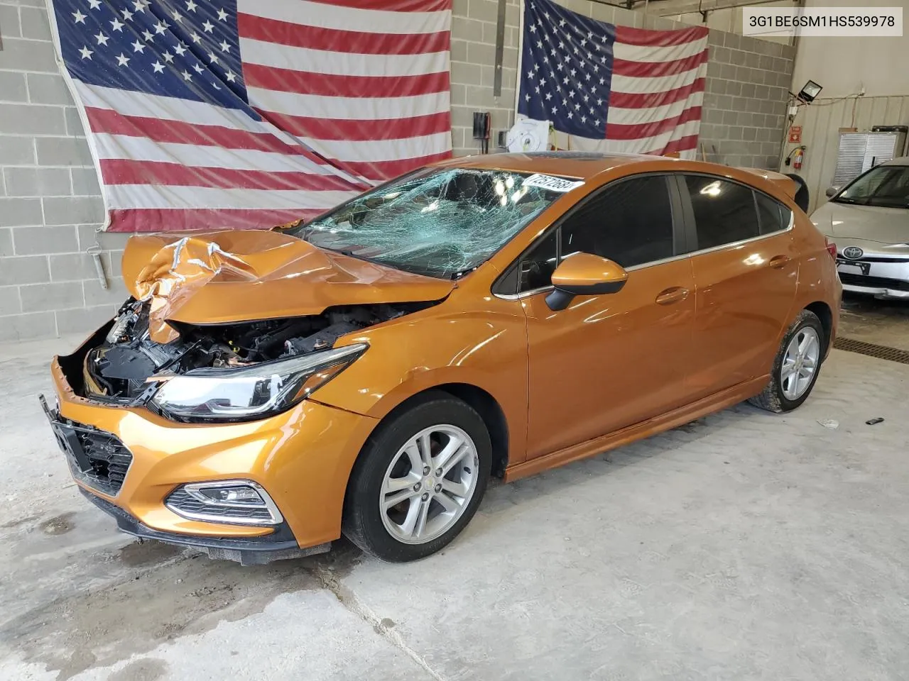 2017 Chevrolet Cruze Lt VIN: 3G1BE6SM1HS539978 Lot: 72572684