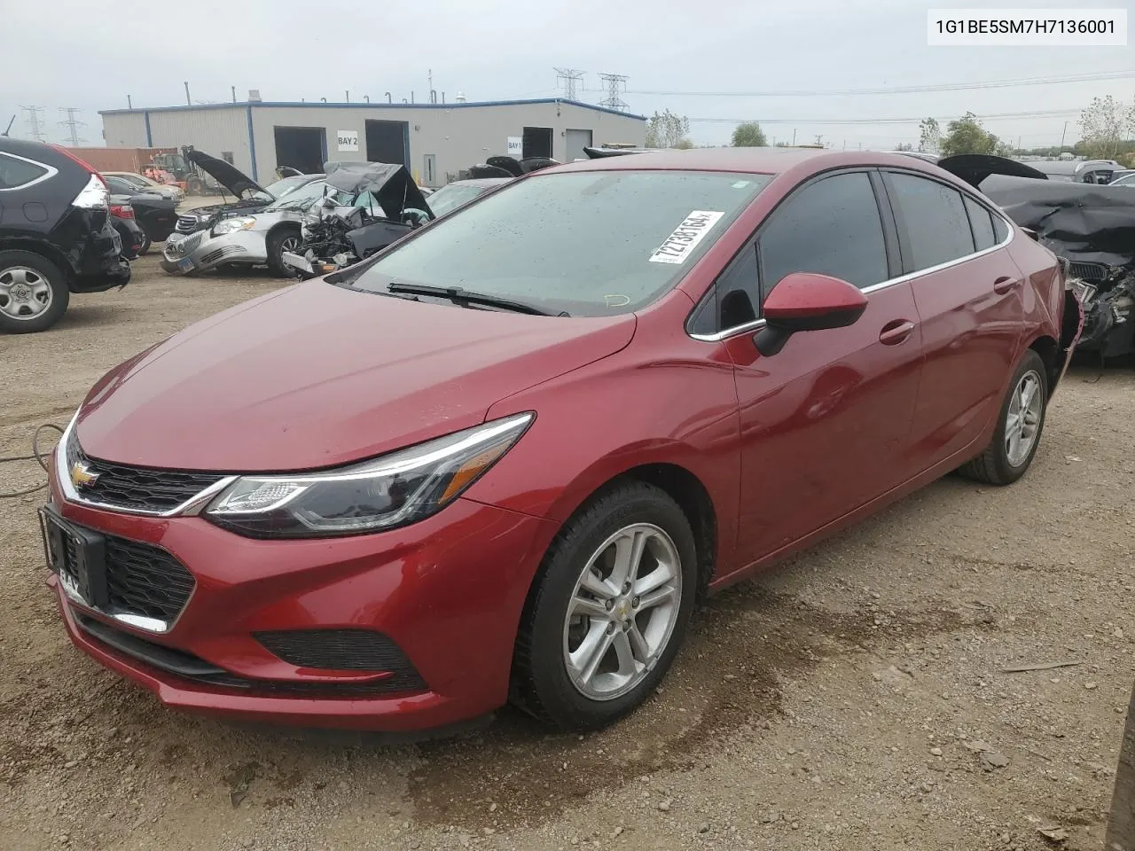 2017 Chevrolet Cruze Lt VIN: 1G1BE5SM7H7136001 Lot: 72738164