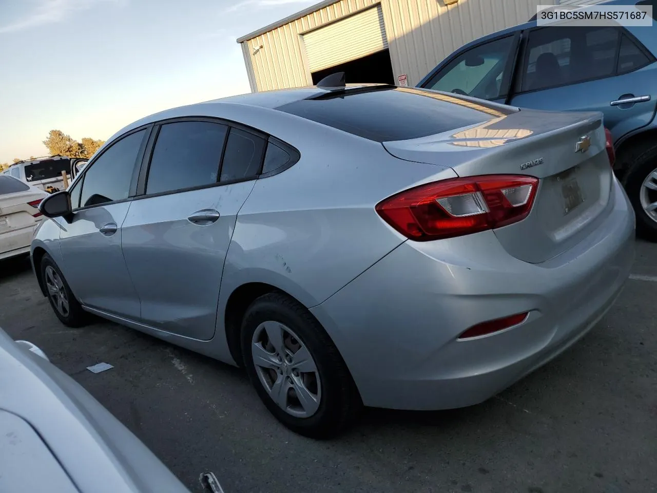 2017 Chevrolet Cruze Ls VIN: 3G1BC5SM7HS571687 Lot: 72992914