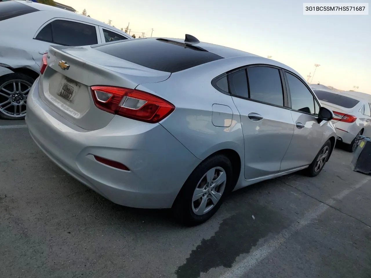 2017 Chevrolet Cruze Ls VIN: 3G1BC5SM7HS571687 Lot: 72992914