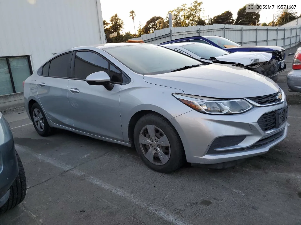 2017 Chevrolet Cruze Ls VIN: 3G1BC5SM7HS571687 Lot: 72992914