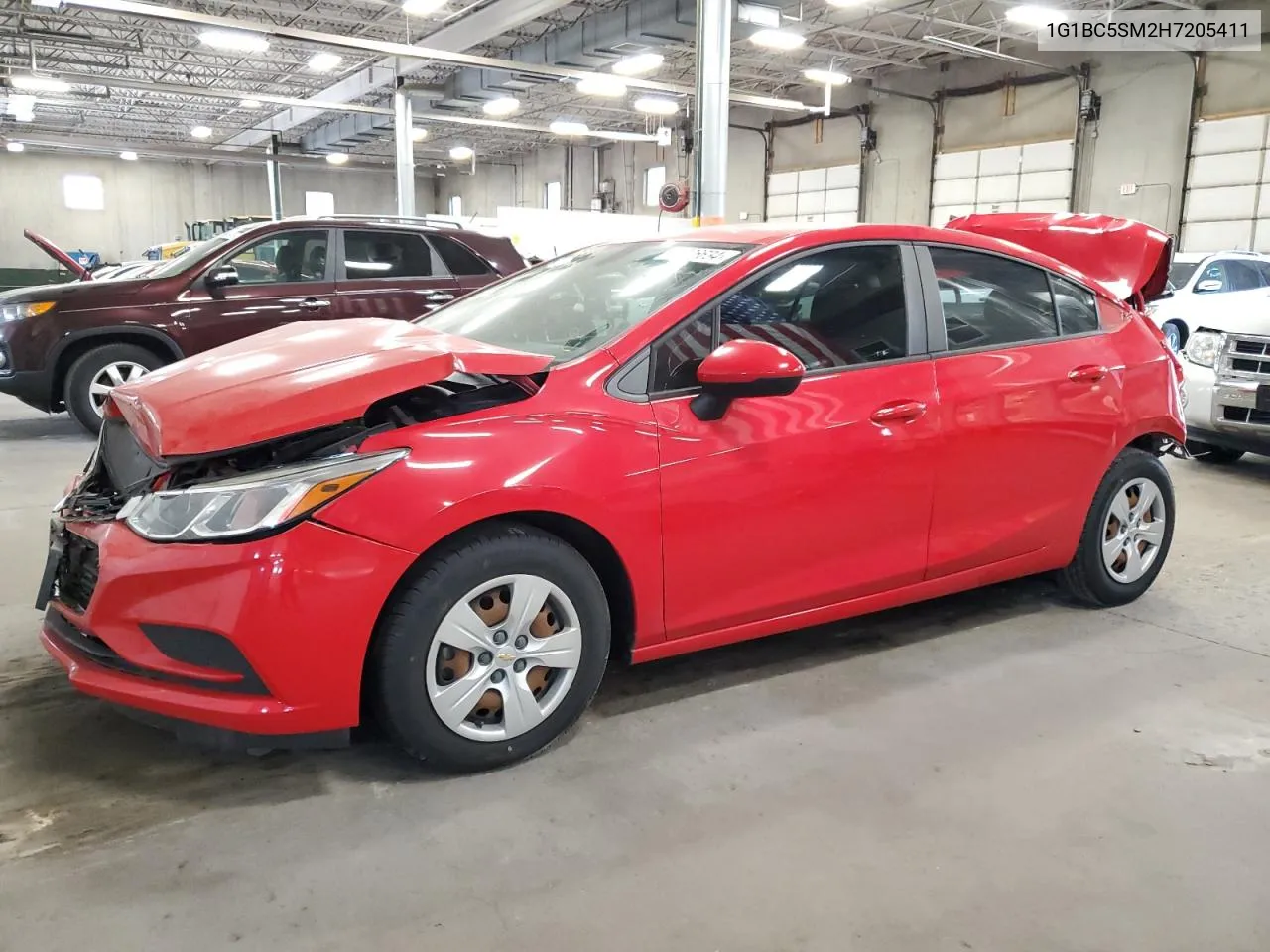 2017 Chevrolet Cruze Ls VIN: 1G1BC5SM2H7205411 Lot: 73326634