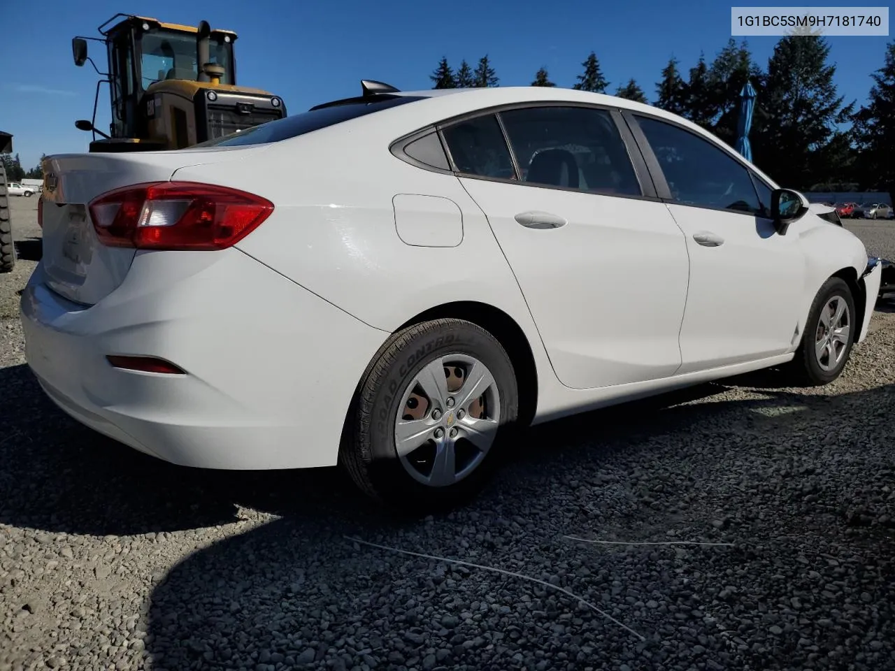 2017 Chevrolet Cruze Ls VIN: 1G1BC5SM9H7181740 Lot: 73331354