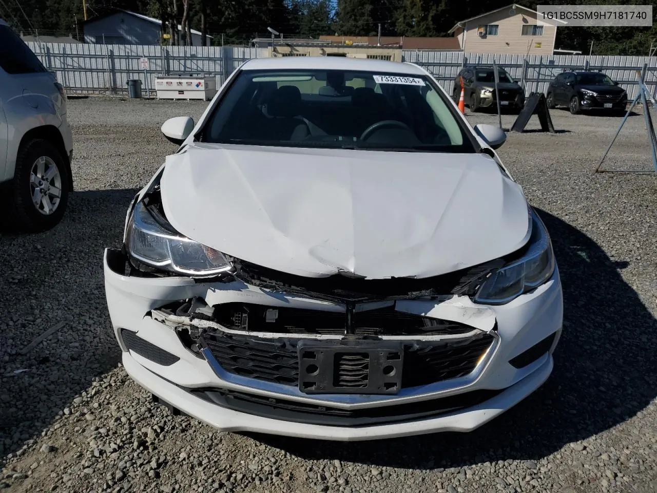 2017 Chevrolet Cruze Ls VIN: 1G1BC5SM9H7181740 Lot: 73331354