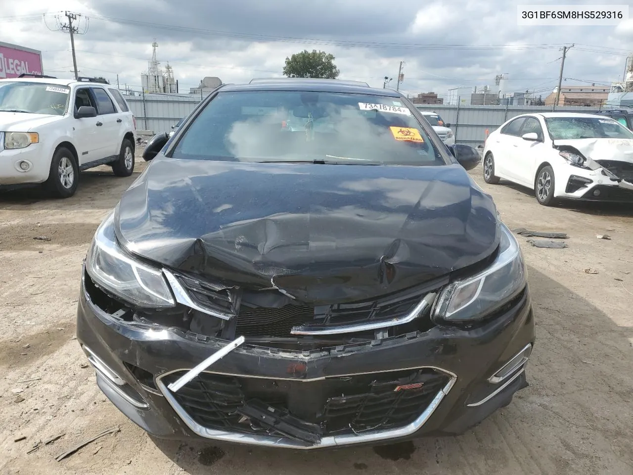 2017 Chevrolet Cruze Premier VIN: 3G1BF6SM8HS529316 Lot: 73418784