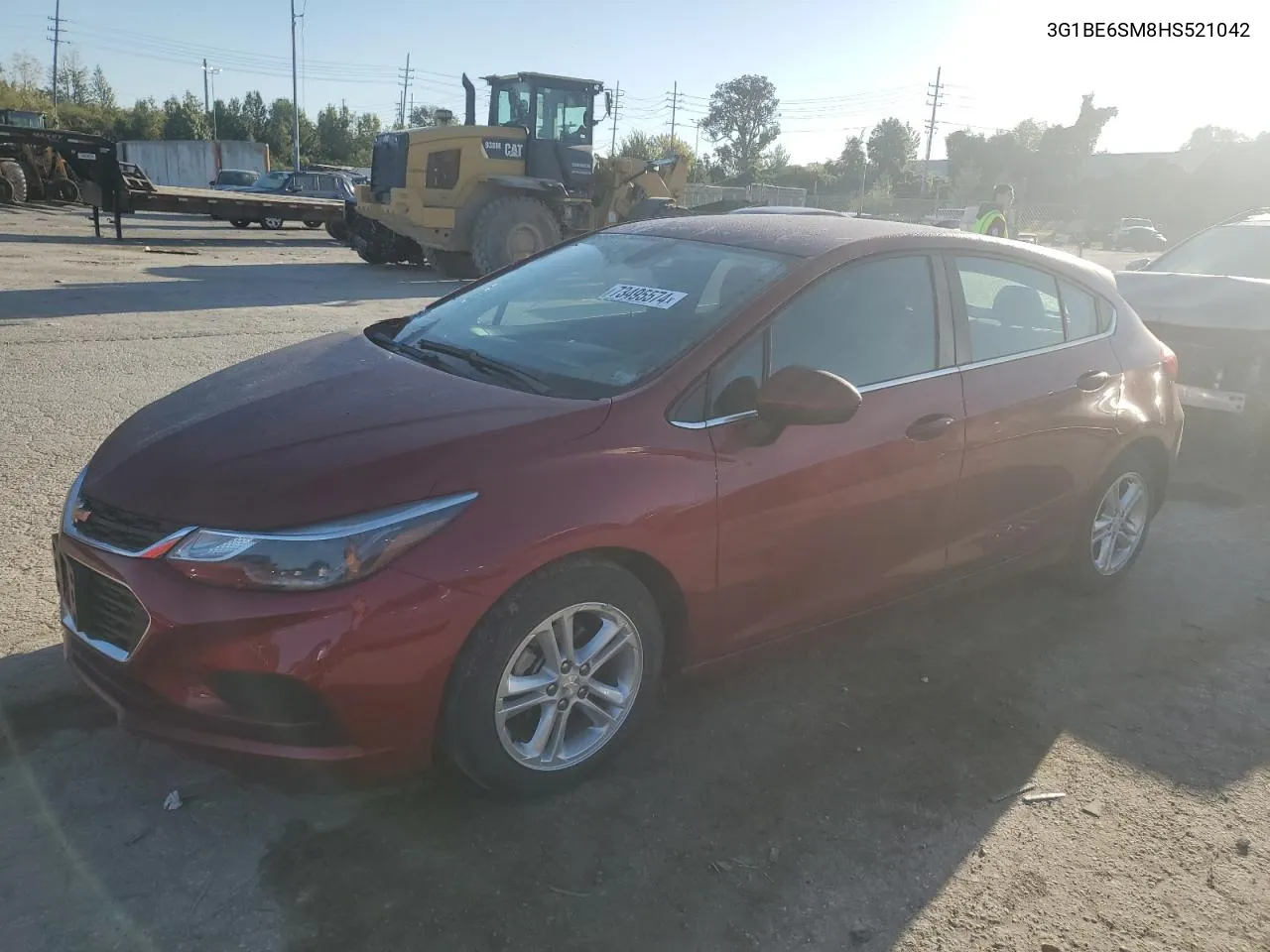 3G1BE6SM8HS521042 2017 Chevrolet Cruze Lt