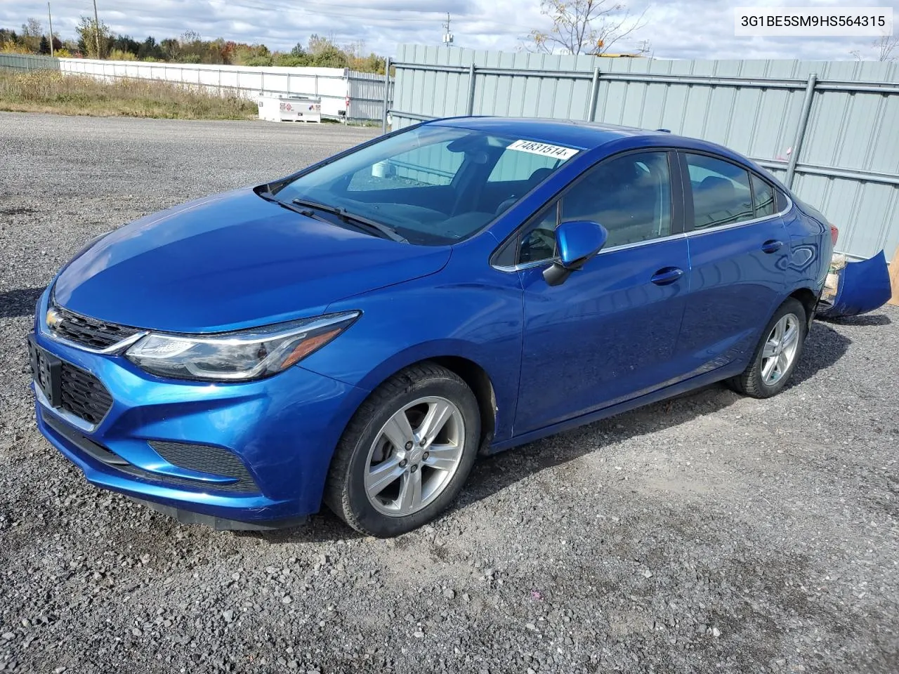 2017 Chevrolet Cruze Lt VIN: 3G1BE5SM9HS564315 Lot: 74831514