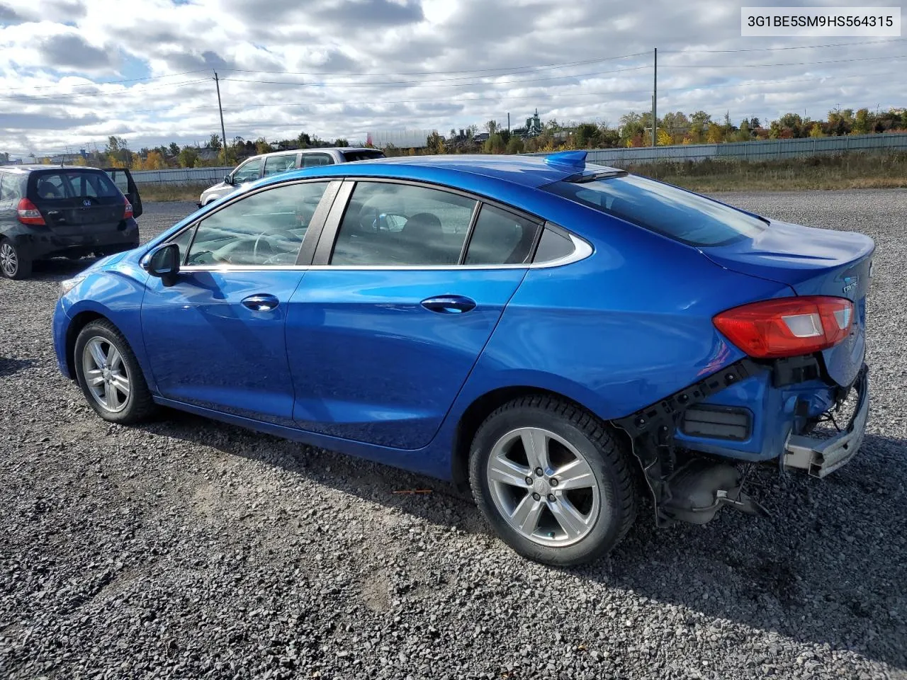 2017 Chevrolet Cruze Lt VIN: 3G1BE5SM9HS564315 Lot: 74831514