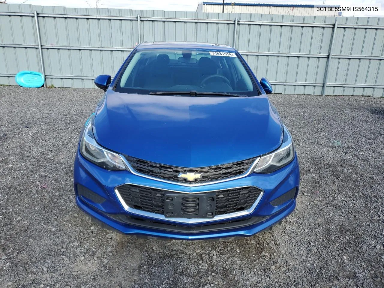 2017 Chevrolet Cruze Lt VIN: 3G1BE5SM9HS564315 Lot: 74831514