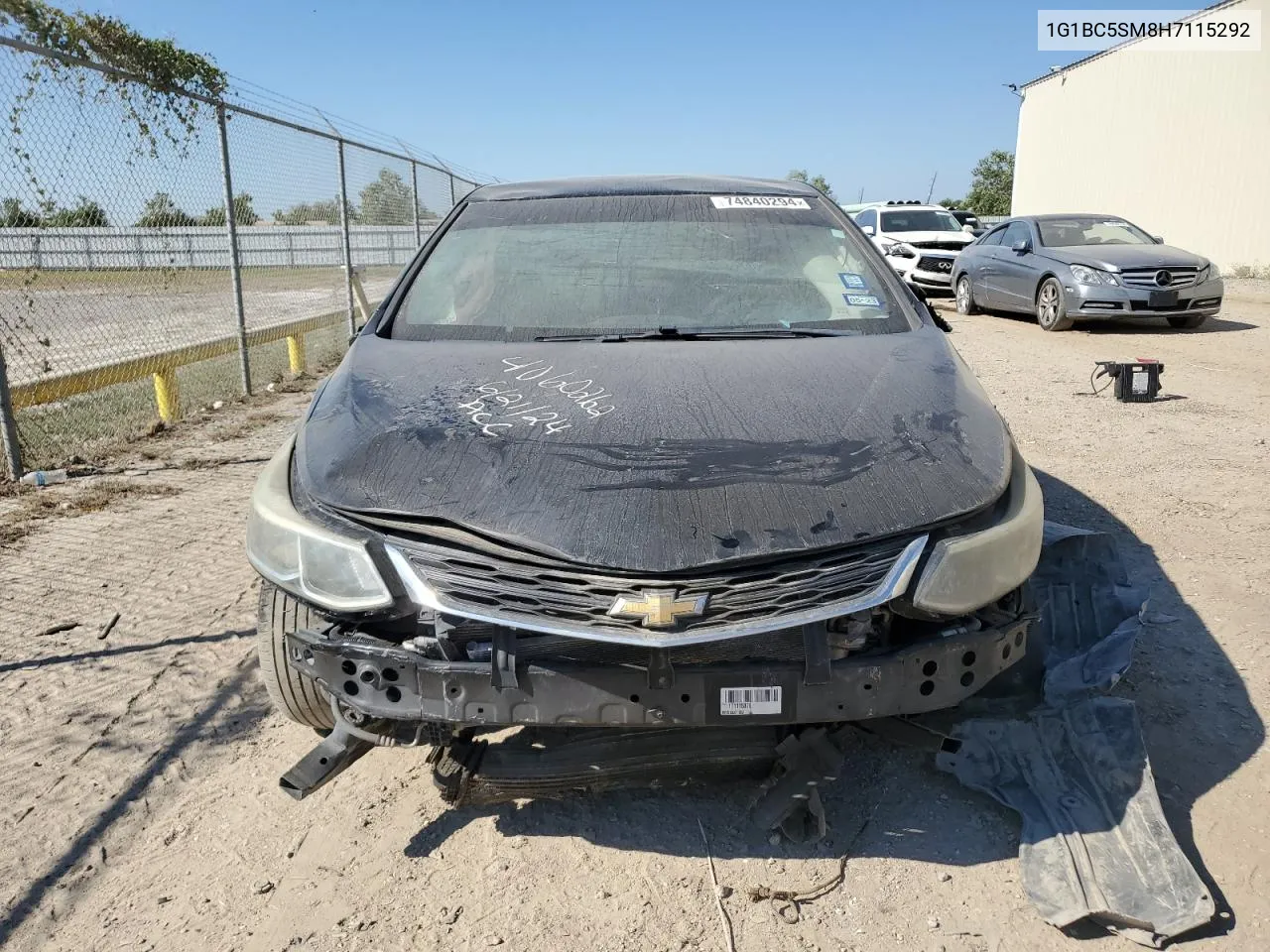 2017 Chevrolet Cruze Ls VIN: 1G1BC5SM8H7115292 Lot: 74840294