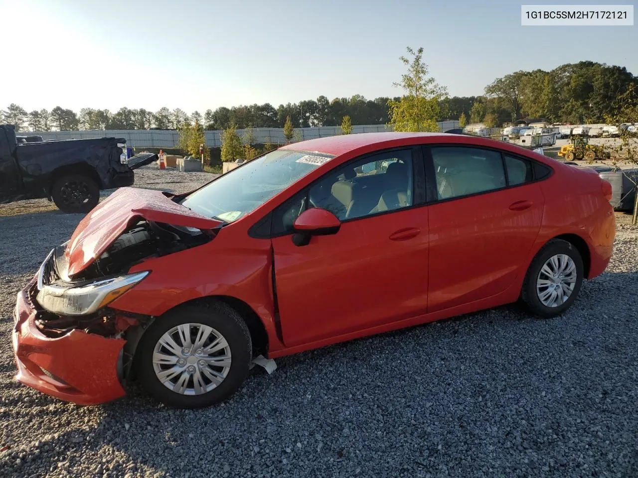 2017 Chevrolet Cruze Ls VIN: 1G1BC5SM2H7172121 Lot: 74938224