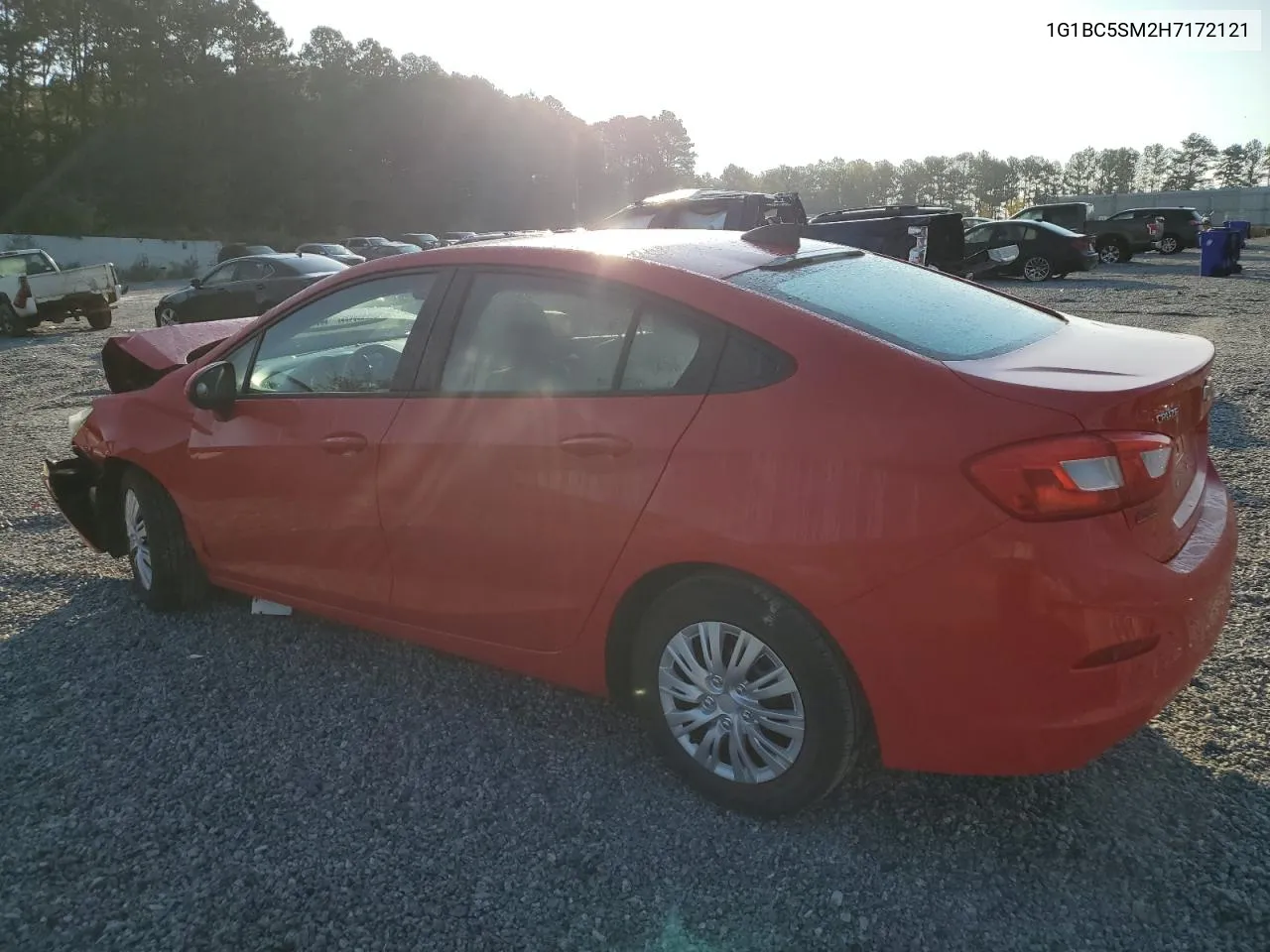 2017 Chevrolet Cruze Ls VIN: 1G1BC5SM2H7172121 Lot: 74938224