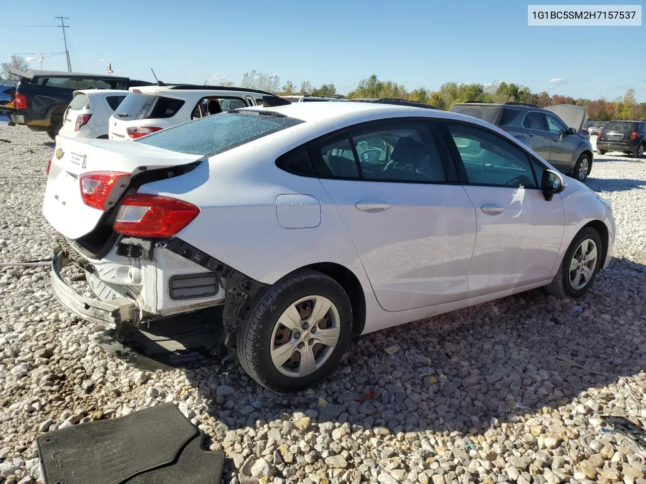 2017 Chevrolet Cruze Ls VIN: 1G1BC5SM2H7157537 Lot: 75057414