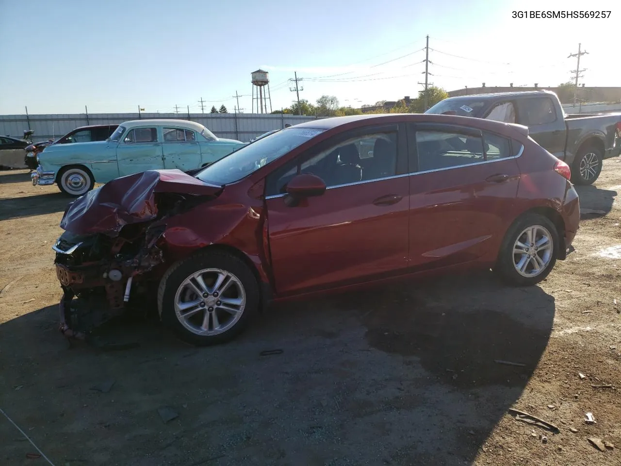 2017 Chevrolet Cruze Lt VIN: 3G1BE6SM5HS569257 Lot: 75666274