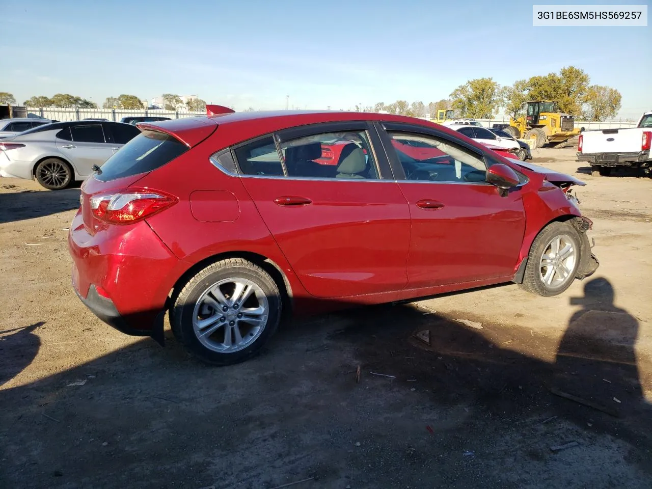 2017 Chevrolet Cruze Lt VIN: 3G1BE6SM5HS569257 Lot: 75666274