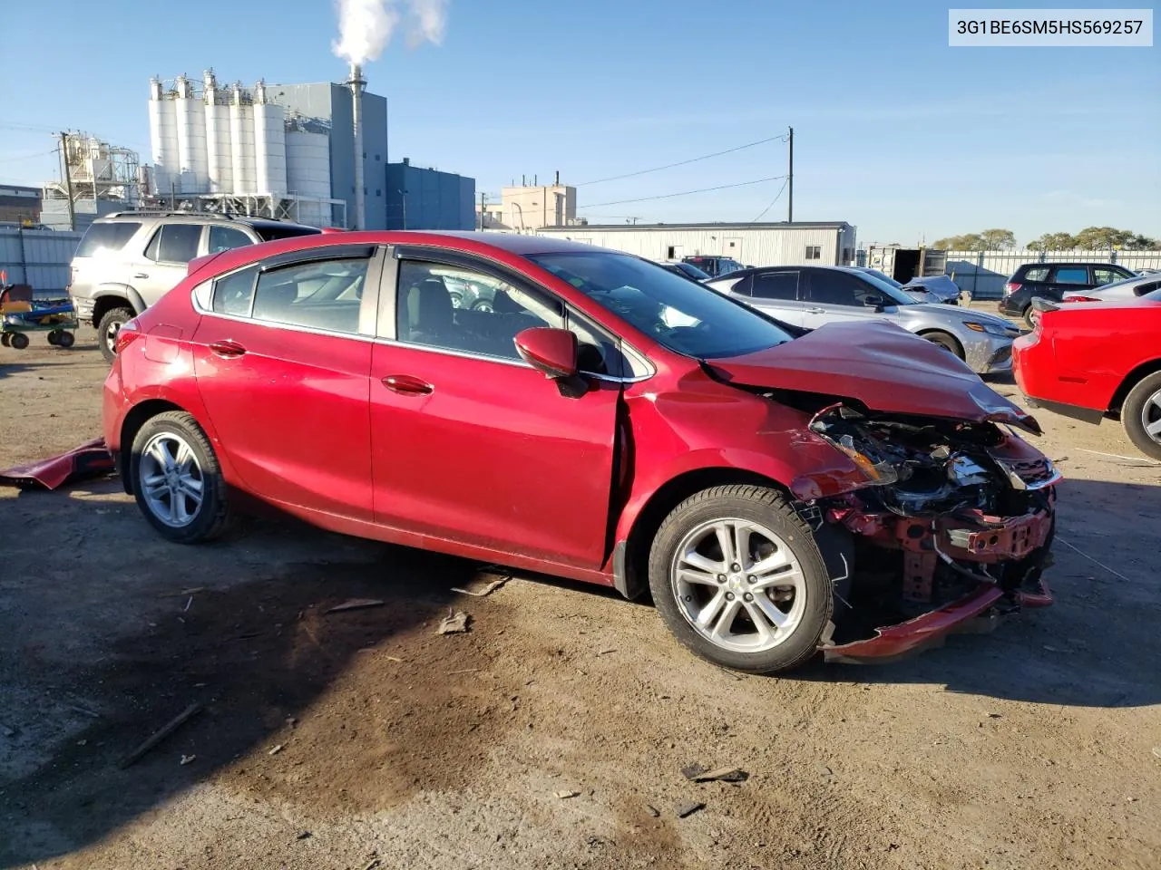 2017 Chevrolet Cruze Lt VIN: 3G1BE6SM5HS569257 Lot: 75666274