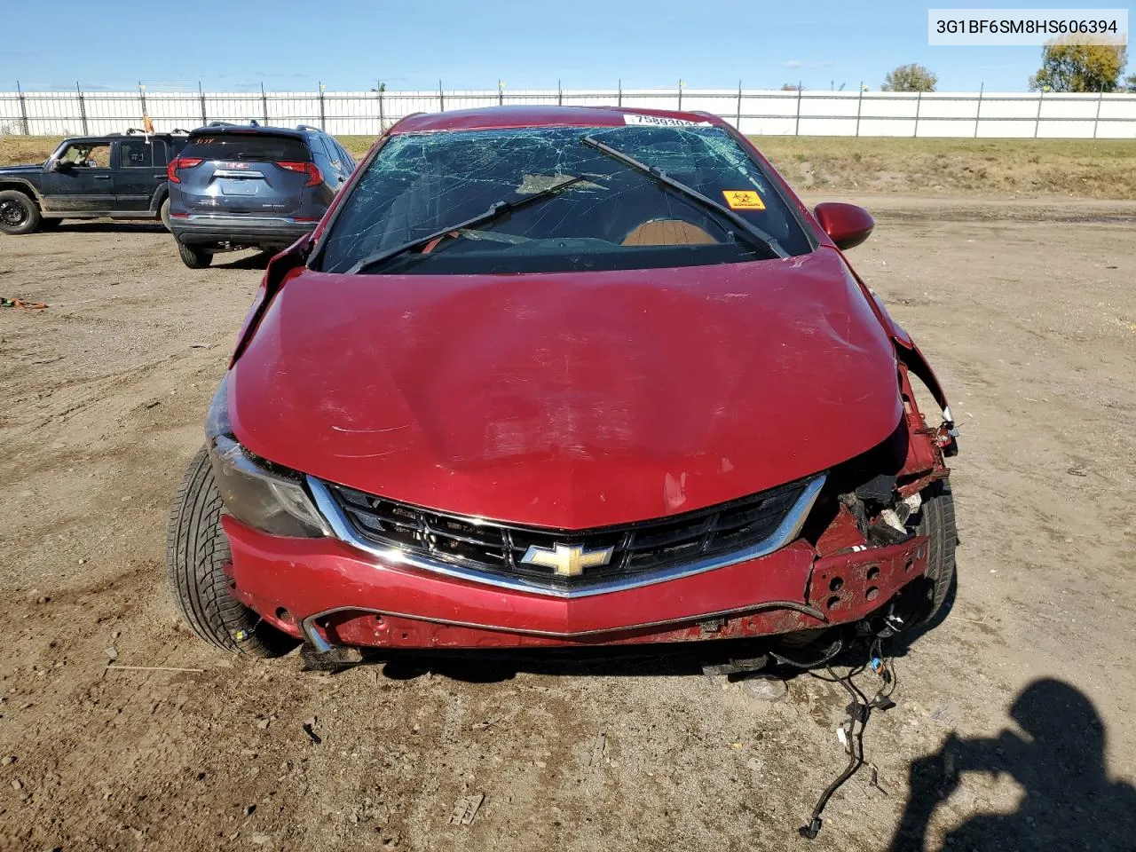 2017 Chevrolet Cruze Premier VIN: 3G1BF6SM8HS606394 Lot: 75893044