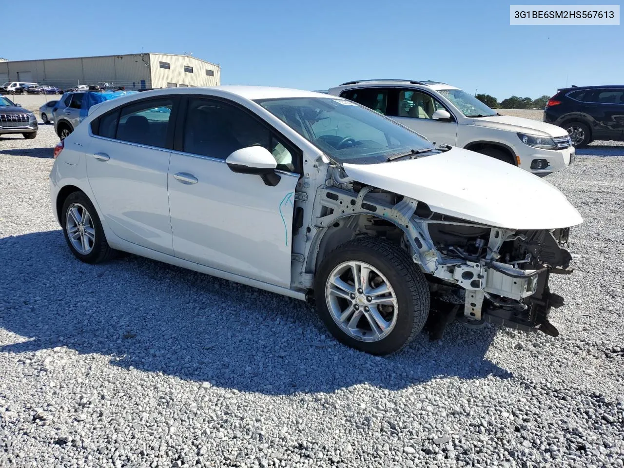 2017 Chevrolet Cruze Lt VIN: 3G1BE6SM2HS567613 Lot: 75932534