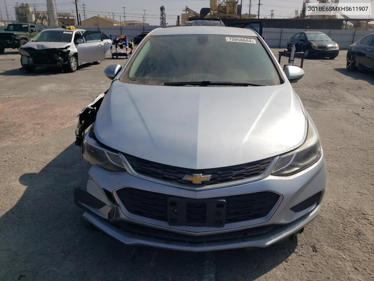 2017 Chevrolet Cruze Lt VIN: 3G1BE6SMXHS611907 Lot: 75958644