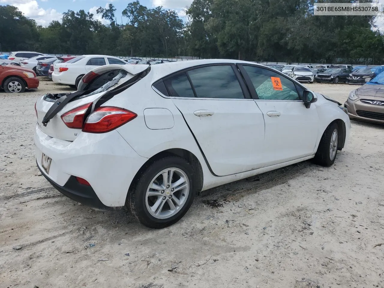 2017 Chevrolet Cruze Lt VIN: 3G1BE6SM8HS530758 Lot: 75987064