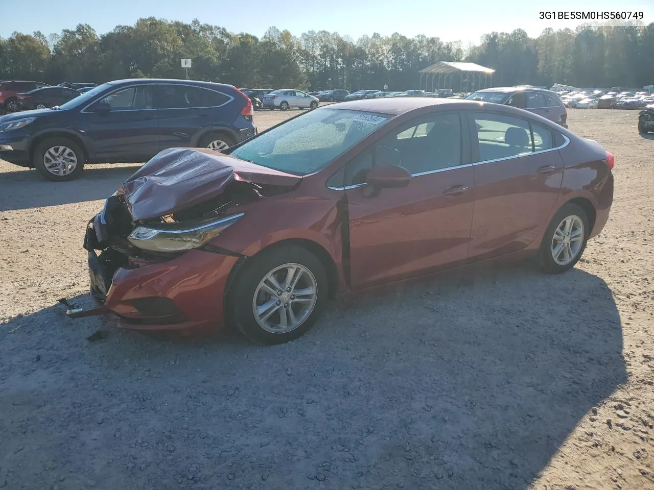 2017 Chevrolet Cruze Lt VIN: 3G1BE5SM0HS560749 Lot: 76153594