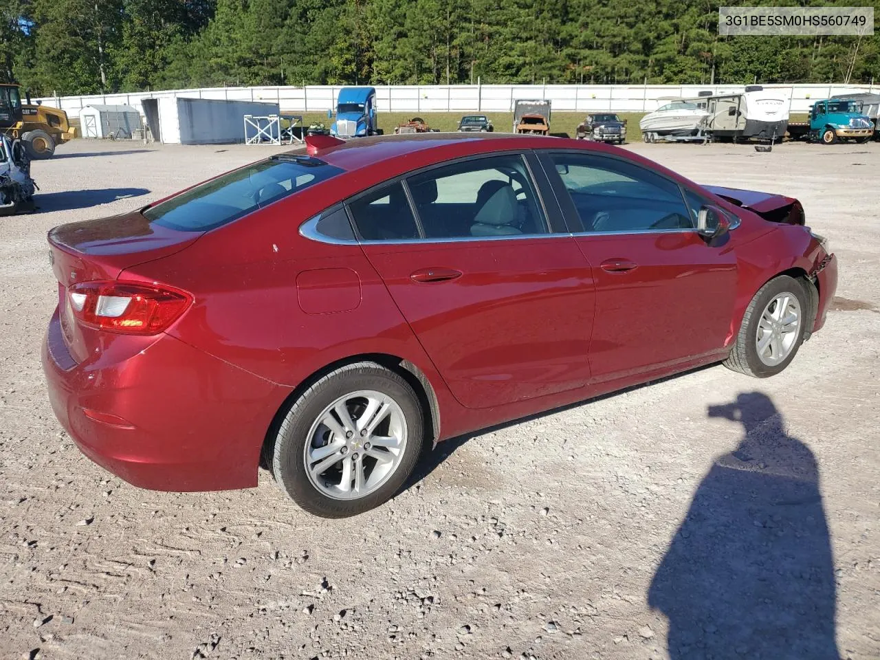 2017 Chevrolet Cruze Lt VIN: 3G1BE5SM0HS560749 Lot: 76153594