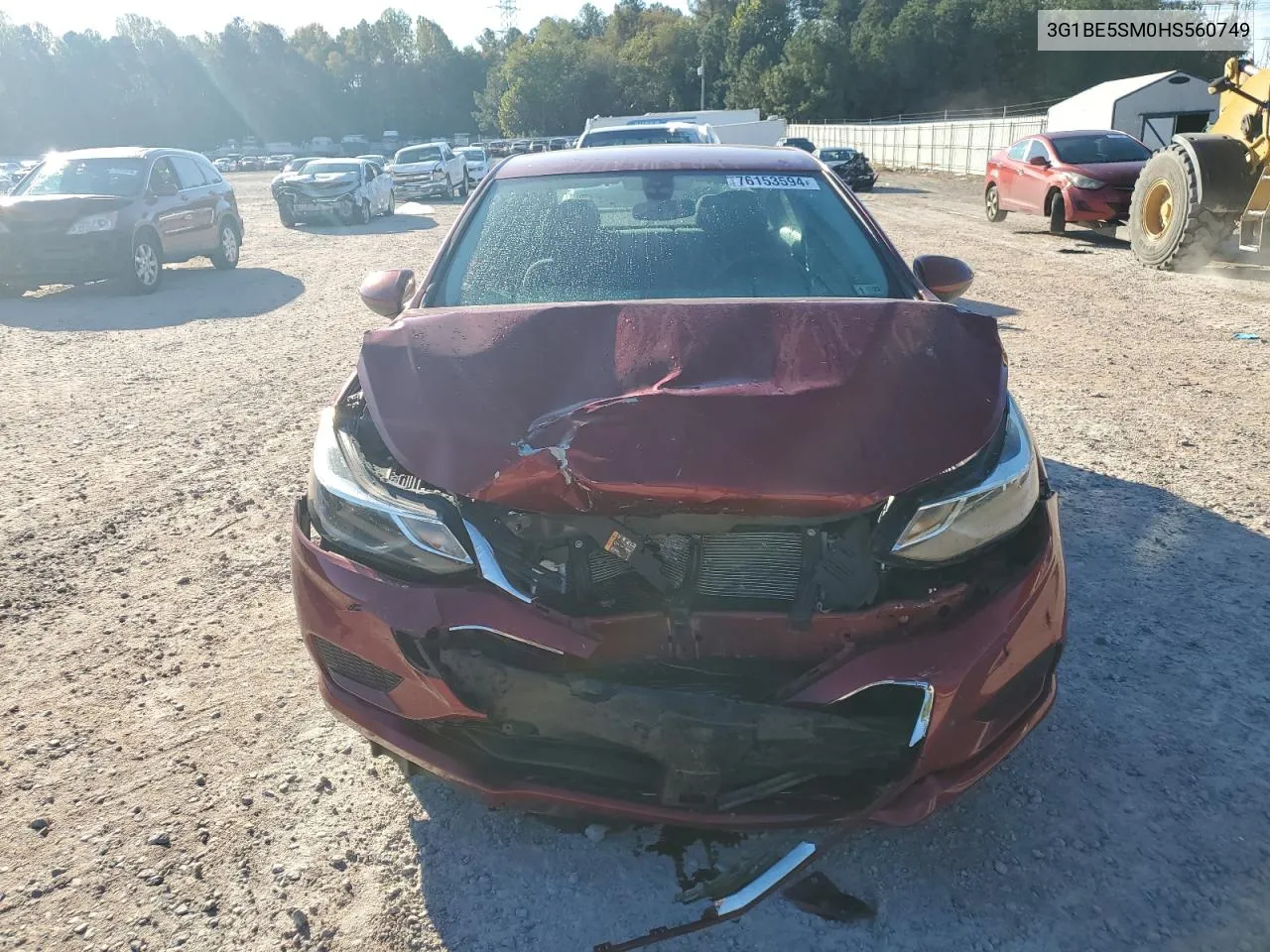 2017 Chevrolet Cruze Lt VIN: 3G1BE5SM0HS560749 Lot: 76153594