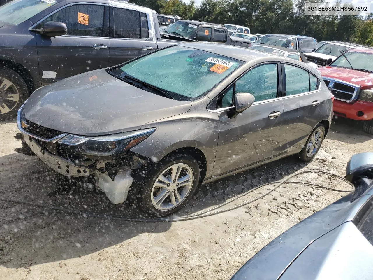 2017 Chevrolet Cruze Lt VIN: 3G1BE6SM2HS567692 Lot: 76157164