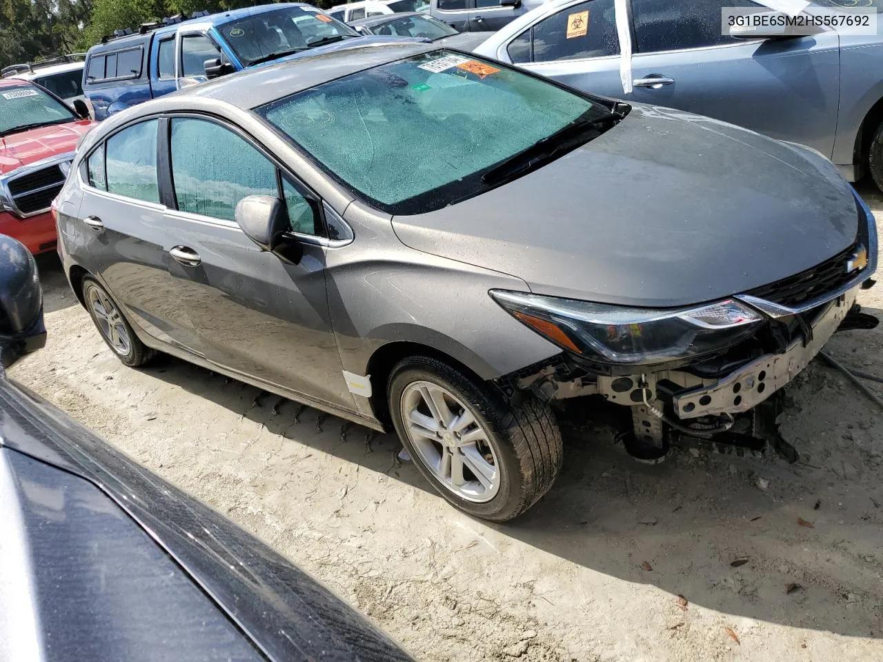 2017 Chevrolet Cruze Lt VIN: 3G1BE6SM2HS567692 Lot: 76157164