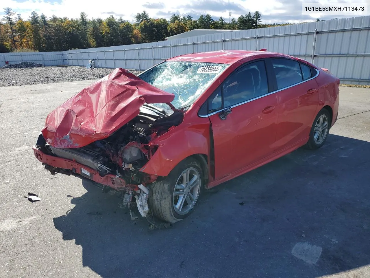 2017 Chevrolet Cruze Lt VIN: 1G1BE5SMXH7113473 Lot: 76238044