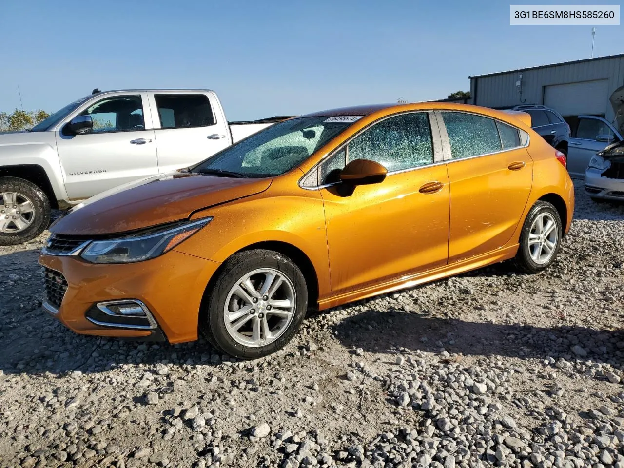 2017 Chevrolet Cruze Lt VIN: 3G1BE6SM8HS585260 Lot: 76495674