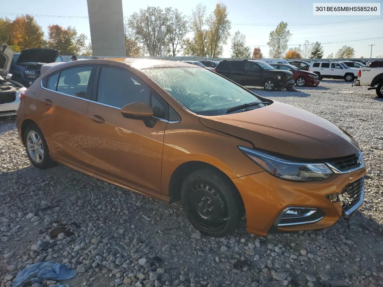 2017 Chevrolet Cruze Lt VIN: 3G1BE6SM8HS585260 Lot: 76495674