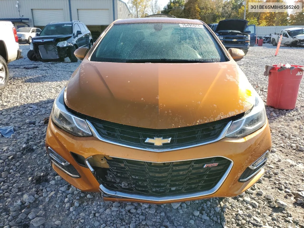 2017 Chevrolet Cruze Lt VIN: 3G1BE6SM8HS585260 Lot: 76495674