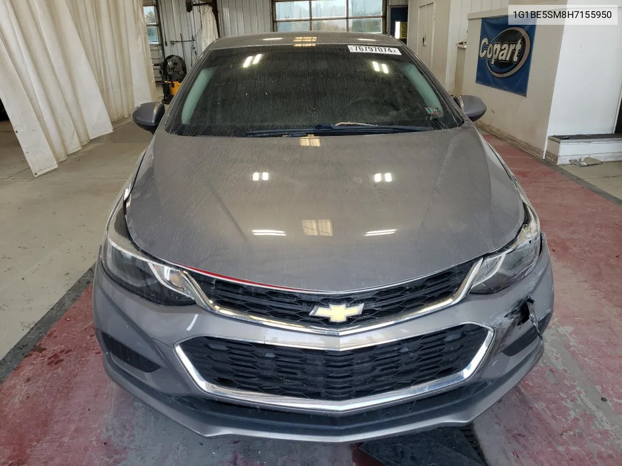 2017 Chevrolet Cruze Lt VIN: 1G1BE5SM8H7155950 Lot: 76797074