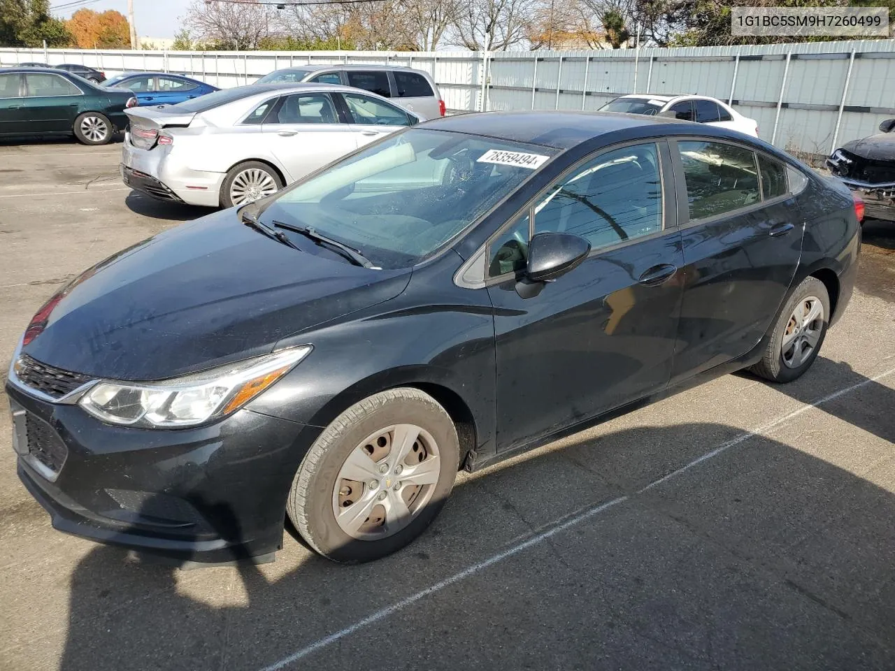 2017 Chevrolet Cruze Ls VIN: 1G1BC5SM9H7260499 Lot: 78359494