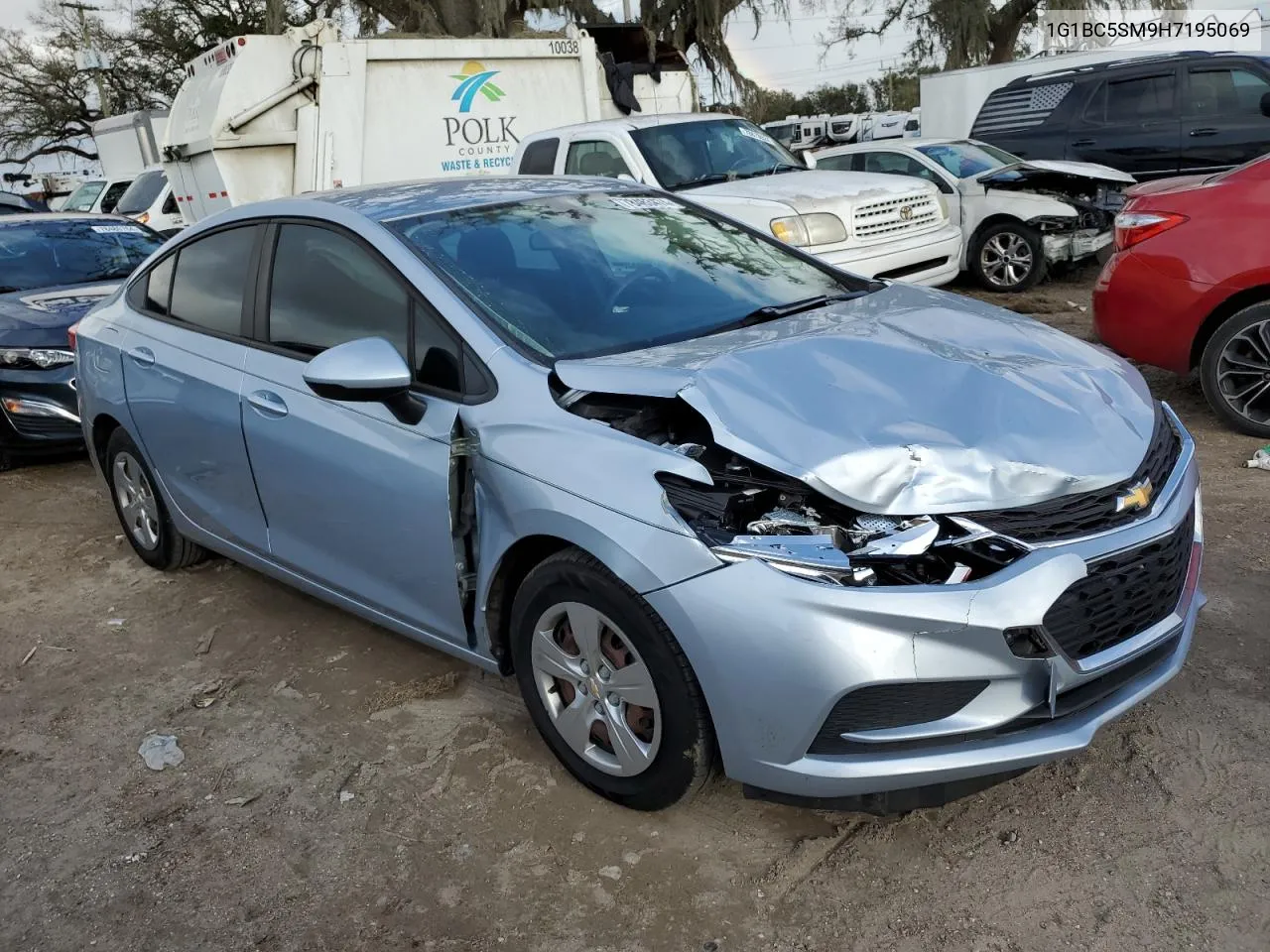 2017 Chevrolet Cruze Ls VIN: 1G1BC5SM9H7195069 Lot: 78463474