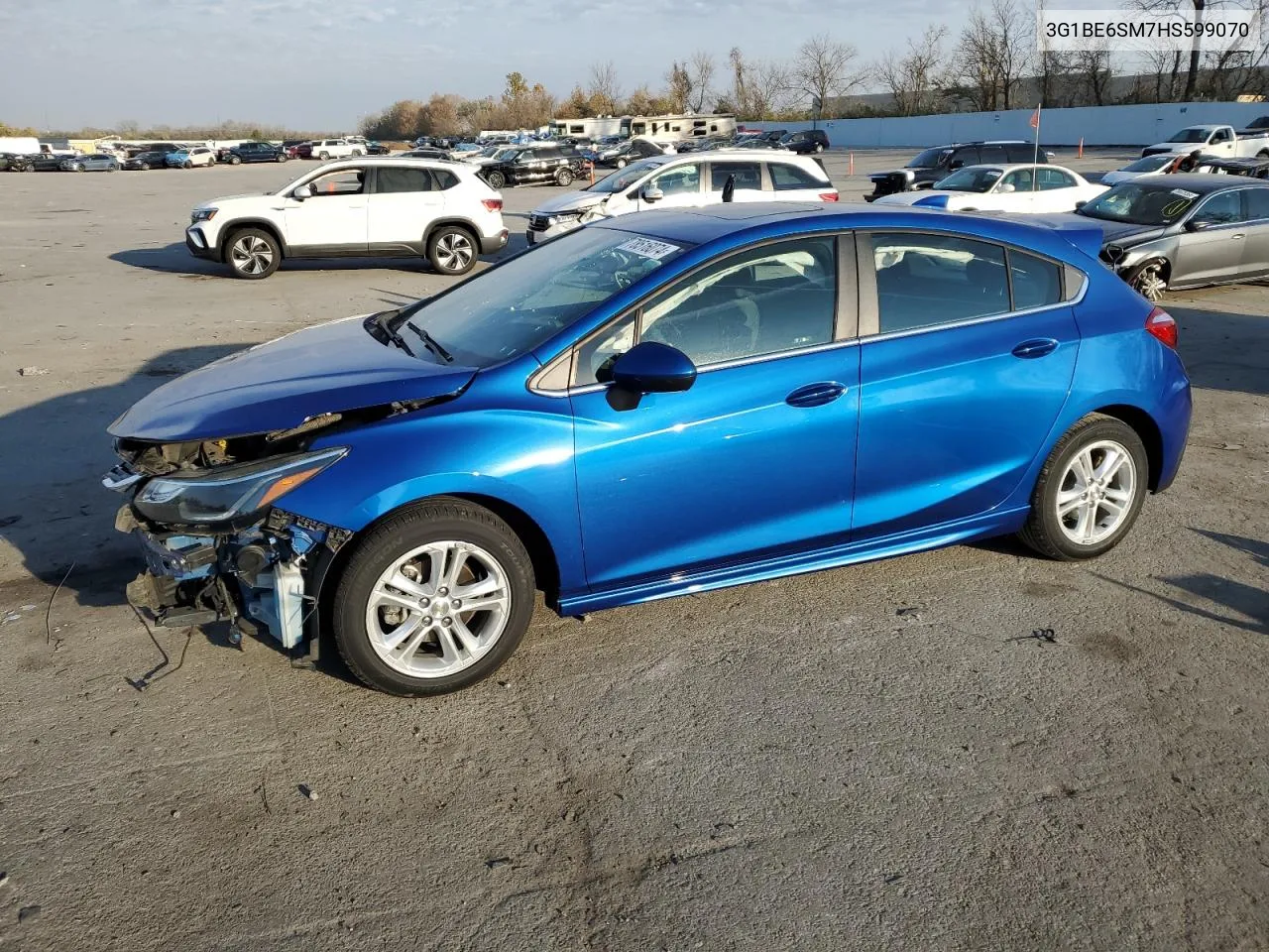 2017 Chevrolet Cruze Lt VIN: 3G1BE6SM7HS599070 Lot: 78516074