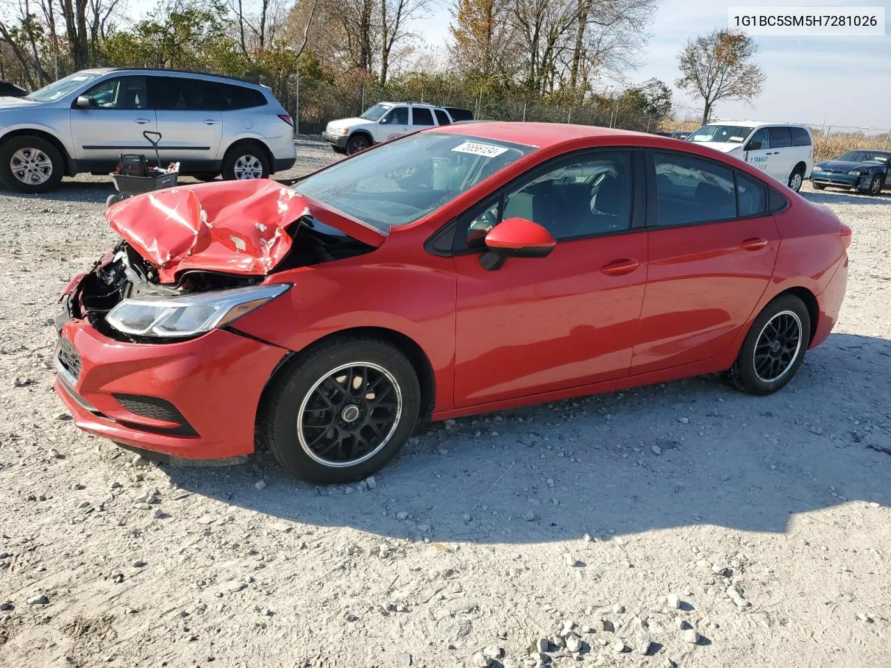 2017 Chevrolet Cruze Ls VIN: 1G1BC5SM5H7281026 Lot: 78656134