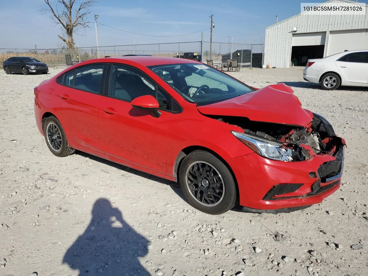 2017 Chevrolet Cruze Ls VIN: 1G1BC5SM5H7281026 Lot: 78656134